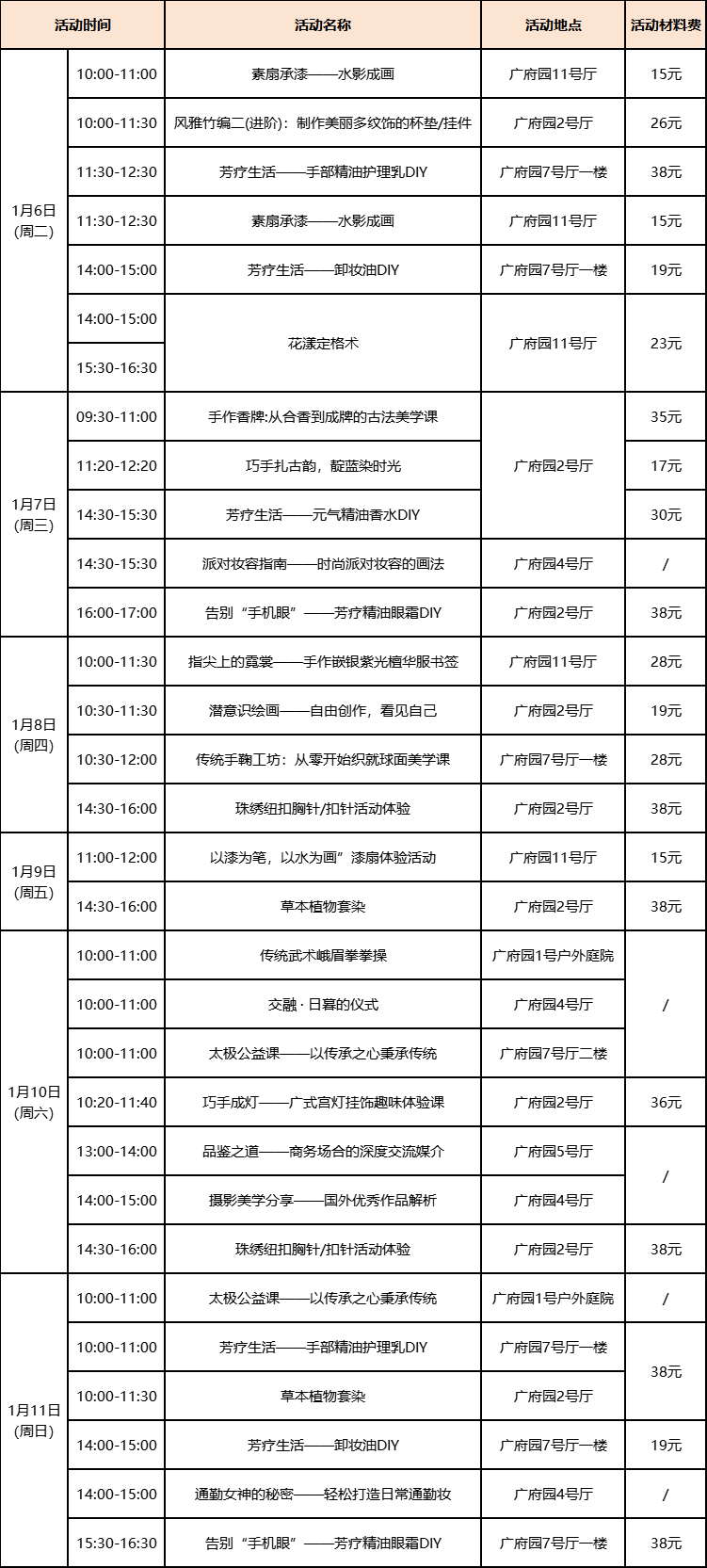 【报名】广府·生活美学：精油手作、派对妆容、珠绣胸针超多趣味活动等你参与(图8)
